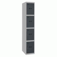 SimonRack Cassier métallique 4 portes INITIAL démonté GRIS/ANTHRACITE 1800x300x500 mm (haut x largeur x profondeur) - 8425437107467 SimonRack Cassier métallique 4 portes INITIAL démonté GRIS/ANTHRACITE 1800x300x500 mm (haut x largeur x profondeur) - 8425437107467