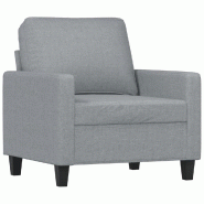 VidaXL Fauteuil Gris clair 60 cm Tissu Modèle Tervelionne - Matériau naturel 359147