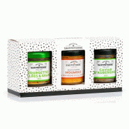 Assortiment de 3 tartinables sans viande Lot de 3 verrines de 100g Maison Sauveterre - 3701011403237