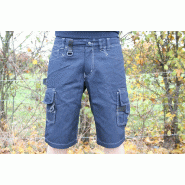 Bermuda de travail Cordura 100% nylon - Confort et résistance - Taille 42 - Bleu Marine