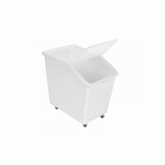 Grand bac plastique plein GILAC à couvercle 660x400 mm - 80 L_0