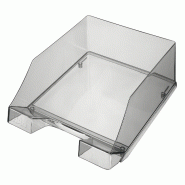 HAN Lot de 6 Bac à courrier KLASSIK Transparent A4/C4, en Polystyrol, coloris gris - transparent plastique 1026-X-24