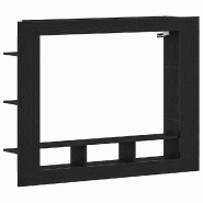 Helloshop26 - Meuble TV mural moderne rectangulaire dimensions 152 x 22 x 113 cm pour salon minimaliste en bois d'ingénierie chêne 02_0051789 - Bois