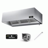 Hotte caisson avec moteur 1200x900x450 mm avec variateur, éclairage, filtre et robinet de vidange PREMIUM / GOLDINOX - 3701770822782