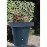 PLAST'UP ROTOMOULAGE Carré de plantation récupérateur d'eau de pluie mural lluvia 420l - GRIS - gris 0036336945562