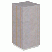 Podium 1 porte push-pull Vertigo T03 MDF naturel et béton 45x45x90cm