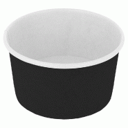 Pot à glace en carton Black edition 180ml Ø8,7x5,2cm - par 2000