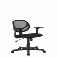 SIGMA Chaise de bureau SC17, plastique, hauteur d'assise réglable, noir - noir multi-matériau 4067373048592