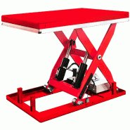Table élévatrice à ciseaux électro-hydraulique - Hauteur de levage 1020 mm - 3000 kg - Moteur 2,2 kW 230 V - Plateau de 1300 x 800 mm MW Tools TPSL3102