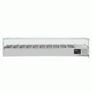 Vaiotec EASYLINE Réfrigérateur 330 avec couvercle en verre 10xGN1/4 - 2000 - inox 10030 Vaiotec EASYLINE Réfrigérateur 330 avec couvercle en verre 10xGN1/4 - 2000 - inox 10030