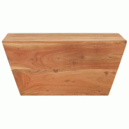 VidaXL Table basse en forme de V 66x66x30 cm Bois d'acacia massif Modèle Apex Nova Plus - 320388