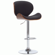 VidaXL Tabouret De Bar Noir Similicuir - noir 287409