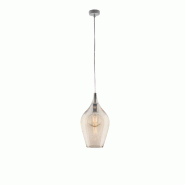 Bonetti Illumina Ares Suspension Iron avec verre pyrex ambré 1 lumière 142 d.20 BL273-S1-AM - orange 8050713218539