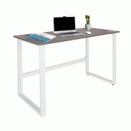 Bureau WORKSPACE LIGHT I 120 x 60 cm gris/blanc hjh OFFICE - gris multi-matériau 830077