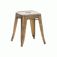 Décoshop26 - Tabouret bas hauteur 46 cm empilable design industriel en métal doré 10_0001141 - 3000699869602 Décoshop26 - Tabouret bas hauteur 46 cm empilable design industriel en métal doré 10_0001141 - 3000699869602