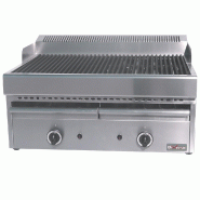 Diamond - Grill-vapeur gaz avec grille de cuisson en fonte -Top- - réf. WR-GV67-77 - inox AKS-WR-GV67-77