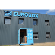 Façade d'entrée en conteneur -Décoration en container pour particuliers ou professionnels - Eurobox