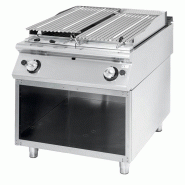 Grill gaz pierre de lave inox viande/poisson format 800 x 730 x 850 mm - PVS7080GRL