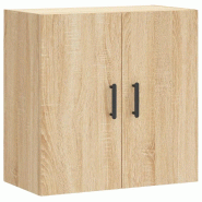 Helloshop26 - Armoire murale moderne chêne sonoma 60 x 31 x 60 cm espace de rangement pratique design épuré en bois d'ingénierie 02_0048810 - Bois