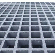 Plaque caillebotis gris - format 3000x1000 mm - épaisseur 30 mm - maille 38x38 mm