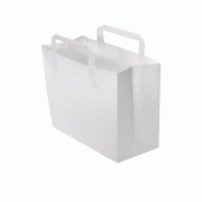 Sac NOVABAG Kraft Blanc Poignées Plates -22+10x28cm - Haute Résistance 80g/m² - Spécial Vente à Emporter - VOLUME CHR Lot de 2000 - blanc papier Sac NOVABAG Kraft Blanc Poignées Plates -22+10x28cm - Haute Résistance 80g/m² - Spécial Vente à Emporter - VOLUME CHR Lot de 2000 - blanc papier