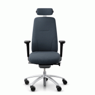 Siège de bureau "LOGIC" - Dossier haut, Avec, Argent Siège de bureau "LOGIC" - Dossier haut, Avec, Argent