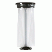 Support sac COLLECMUR sur poteau avec platine - Gris Manganèse