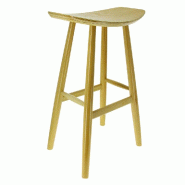 Tabouret de bar d'intérieur Kyoto en bois finition naturelle