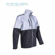 Veste de travail coupe-vent et anti-pluie Softshell en polyester stretch mécanique + membrane PU - 3 poches - TAKA COVERGUARD_0