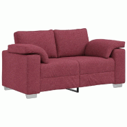 VidaXL Canapé Bordeaux 160 x 80 x 82 cm tissu Modèle AbriClairière 159 - 4105220