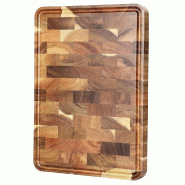 XinZuo - Planche à découper en bois d’acacia avec pieds antidérapants et rainure - multicolore Bois manufacturé XHCB-XSM-02