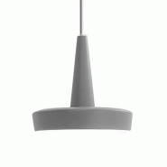 Zafferano Baby Suspension LED en aluminium peint avec gradation TRIAC, lumière chaude 2700K, design compact et élégant pour l'intérieur - gris 805