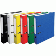 Classeur Eco PP 5cm assortis - 2 anneaux à levier - A4 maxi - Dos de 50mm