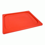 Couvercle Polypropylène Clippé GN 1/2 - HACCP Rouge - Gastroland - rouge plastique polypropylène 3701666009518