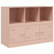 Helloshop26 - Buffet bahut commode armoire meuble de rangement organisateur cuisine salle de séjour salon 99 x 39 x 73 cm acier Rose 02_0036217 - 300 Helloshop26 - Buffet bahut commode armoire meuble de rangement organisateur cuisine salle de séjour salon 99 x 39 x 73 cm acier Rose 02_0036217 - 300