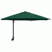 Helloshop26 - Parasol de jardin inclinable moderne extérieur 248 x 248 x 148 cm en polyester vert 02_0058643 - vert 3000240700668