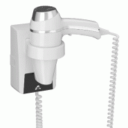 JVD Sèche-Cheveux support mural Clipper blanc - blanc plastique 8221195