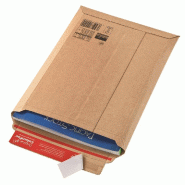 Pochette d'expédition carton brun avec fermeture adhésive 21,5x30x5cm