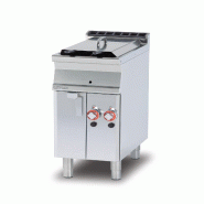 Redcook Friteuse à gaz 2 bacs 8+8 lt. Structure en acier inoxydable. Dimensions 40x70,5 h90 cm. Modèle F2/8-74G - 2078
