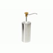 Schneider - Distributeur doseur à bouton-poussoir, acier inoxydable, Ø 120 mm x 380 mm - 2,2 L - jaune multi-matériau 152544 Schneider - Distributeur doseur à bouton-poussoir, acier inoxydable, Ø 120 mm x 380 mm - 2,2 L - jaune multi-matériau 152544