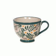 Tasse à the Lina -  Crème / Ivoire Rond Céramique Amadeus 14.50x11.00 cm - céramique 3520071991528