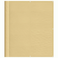 VidaXL Écran de balcon sable 120x600 cm 100% polyester oxford Modèle Jardin Aurora - 4000038