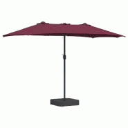 VidaXL Parasol de jardin Bordeaux 385 x 209 x 244 cm Polyester Modèle Atlas Signature Plus - 42003287