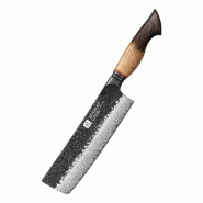 XinZuo - Nakiri Damas 18 cm - Série X06 Mo - fabriqué en acier damas à 67 couches - multicolore X06-XC