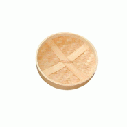 Couvercle panier Dim Sum en bambou natural Ø20x3cm - par 4
