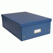 Exacompta Lot de 5 Boîte de rangement NÉO DÉCO, format A3+, coloris bleu de France - 3130630624523