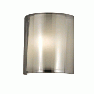 Fabas Luce Applique Murale Maribel Fumé, Structure En Métal, Verre Et Méthacrylate, Douille E27 40 W, Ip20, 23 X 11,5 X 32,5 Cm - Maribel Illuminaz