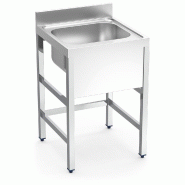FRICOSMOS Evier avec support 1C 700x700x850 mm. Dimensions de la cuve 500x500x300 mm. - inox 056002OST