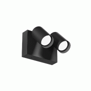 Gea Luce Applique Ges2074 En Aluminium Anthracite, Led Orientable 18W, Switch Cct 3000K/4000K/6500K, Ip65, Applique Murale - Gealuce - gris GES2074