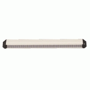 Grille d&#039;entrée d&#039;air aluminium extérieur ton argent - 375 x 35 m - type 486